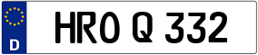 Trailer License Plate